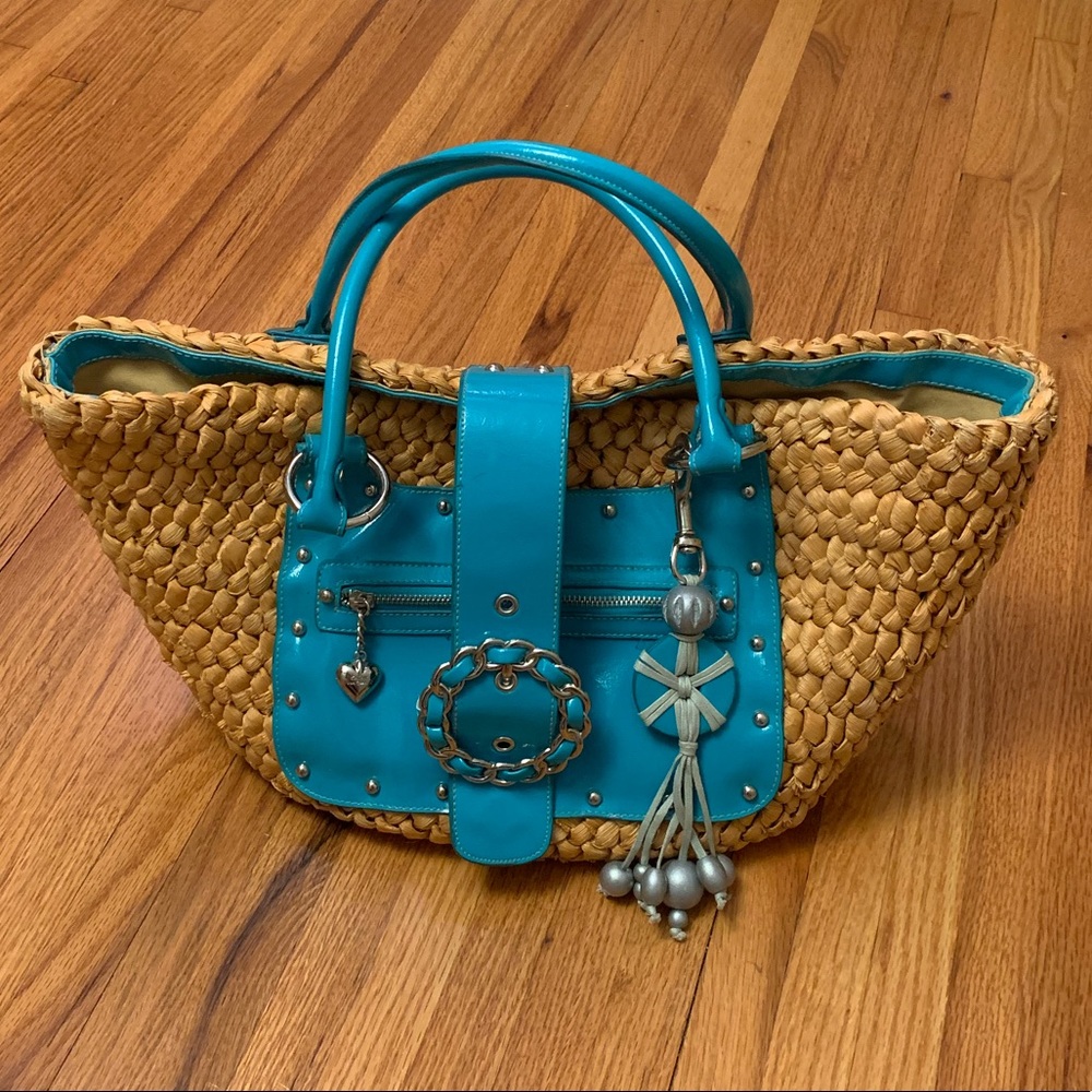 Kathy Van Zeeland Wicker Tote